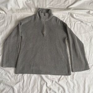 EDIKTED Amour High Neck Oversized Zip Sweater Size Small